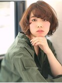 ■M.SLASH自由が丘・52-14■くせ毛風カールのふんわり大人ボブ
