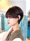 ●杉浦くびれヘア/アプリコットオレンジ/ショート/韓国