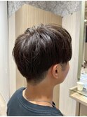夏メンズツーブロック◎爽やか束感ショート刈上げ