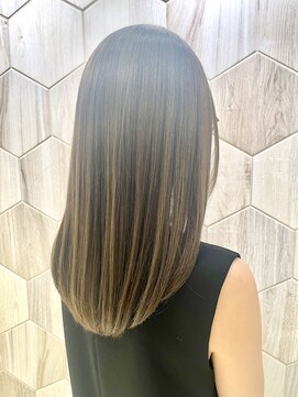 ビューティドレッセヤマノ 池袋パルコ(Beauty Dresse YAMANO) ロングレイヤー/ロング/オリーブカラー/ハイライト/ストレート