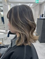 アルドーレフィエロ シンサイバシ(Ardore fiero shinsaibashi)&nbsp;コントラスト極ハイライト☆グレーベージュ☆20代30代40代