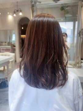 アマンヘアーサウス 吉祥寺南口店(Aman hair-s) バイオレットカラーセミロング2025S/S【Aman hair 吉祥寺s店】