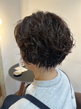 ビハインドザカーテン(BEHIND THE CURTAIN) ショートレイヤーパーマ×ボブパーマ×くせ毛風パーマ
