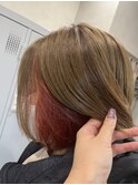 レッドインナーカラー