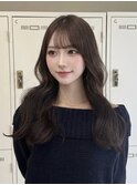 着物ヘア/大人ガーリー/ダークアッシュ/似合わせカット/元町三宮