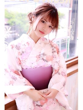 ネオリーブクレア 綱島店(Neolive Krea) ほどよいルーズ感 浴衣スタイルを大人可愛く魅せるアップ