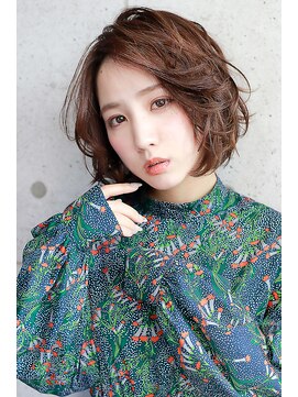 ラフィスヘアー ファン 池袋店(La fith hair fun) 【La fith】 大人可愛いひし形ショートボブ