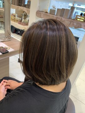 アッシュ 戸田公園店(Ash) ブリーチなしハイライト×赤味消しイルミナカラー