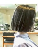暗髪×ワンレンBob
