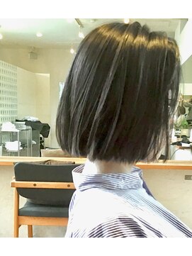 ヘアーデザイン フルーツ(Hair Design FRUITS) 暗髪×ワンレンBob