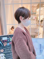 ネオリーブアイム 横浜西口店(Neolive aim)&nbsp;マッシュバング　耳掛けひし形丸みショートボブ【近藤】横浜