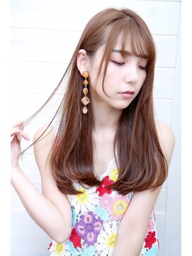 オーシャン(Ocean) [OCEAN Hair&Life藤原純] アッシュピンクヴェールカラーロング☆