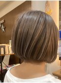 ◎ミルクティーカラー×ボブ
