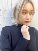 【quon】ハイトーンぱつっとボブ　-天神 今泉 薬院-