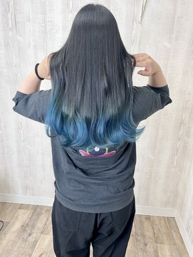 ラッズプラスエイチ(Lads+h) ブルー グラデーションカラー