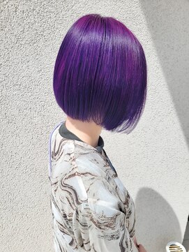 ゴットラトゥール(GOTTO LATOUR) パープルカラー推しカラー愛されボブブリーチカラーハイトーン