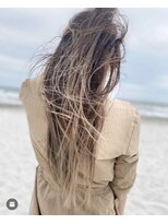 コルル 渋谷(COLULU)&nbsp;【外国人風ハイライトデザインカラー】ブリーチなしダブルカラー