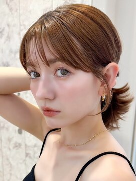 シーシンジュク 新宿南口(Sea shinjuku) 韓国風前髪×シルキーベージュ【髪質改善/新宿/デザインカラー】