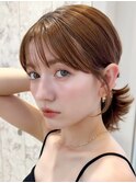 韓国風前髪×シルキーベージュ【髪質改善/新宿/デザインカラー】