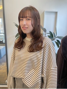 ヘアーアイスカルテット(HAIR ICI QUARTET) 大人可愛い大人美人ふんわりカール小顔カットショコラアッシュ