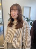 大人可愛い大人美人ふんわりカール小顔カットショコラアッシュ