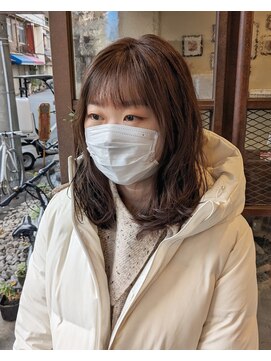 ヒカリス 東三国(HIKARIS) 笑顔溢れる/ミディアムヘア/パーマスタイル