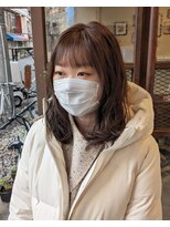 ヒカリス 東三国(HIKARIS) 笑顔溢れる/ミディアムヘア/パーマスタイル