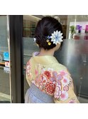 卒業式の袴お着付け&アップセット