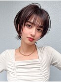 20代30代大人かわいい前髪ありのマッシュショート