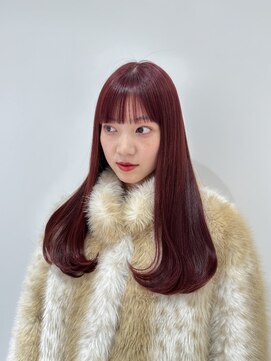 エアー 横浜(AIR) 【寺本】暖色カラー/艶髪ミディアムヘア