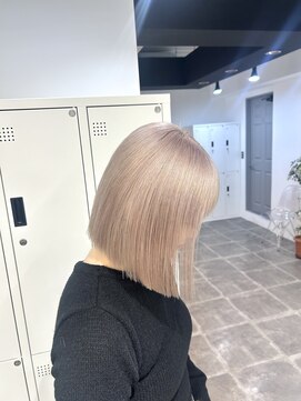 ペレ 栄店(PELE) イメチェン/ホワイトブロンド/外ハネボブ/美髪/栄