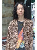 ブークル(boucle) メンズロングウルフ　ロングスパイラルパーマ　ロングパーマ
