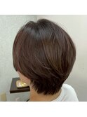 襟足長めハンサムショート