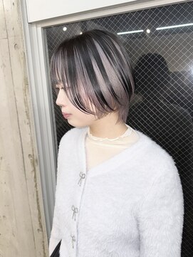 ラニヘアサロン(lani hair salon) アンブレラカラー/ホワイト/ショート/インナーカラー/ブリーチ