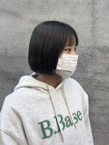 スイート ヘアデザイン(Suite HAIR DESIGN)&nbsp;オリーブグレージュ × パツっとボブ