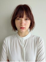 アンドレイ 表参道(andrey)&nbsp;着物ヘア/ダークアッシュ/ミディアムレイヤーカット/表参道