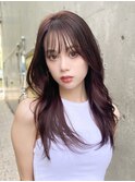 ブリーチなしワインレッド　チェリーレッド　ボルドー
