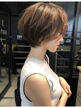 サンドパールス 仙台店(sand PALCE) 髪質改善/大人ガーリー/似合わせカット/ショートボブ前髪/仙台