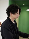 大人メンズパーマ×ラフで強めに