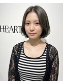 内巻きパーマで叶うワンカール韓国ボブ