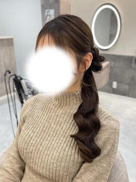 クラン 東心斎橋店(Clan) サイドお団子ポニー/心斎橋ヘアセット