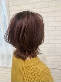【モーブカラー×ミディアムウルフ★】