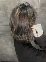 ヘアサロンエム 大宮東口(HAIR SALON M)&nbsp;デザインカラー/厚めバング/ローライト/スリークボブ