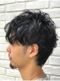 黒髪メンズパーマ☆