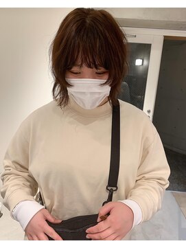 ラルジュ(large) 【large】あいみょんウルフ☆くせ毛ショート by鈴木