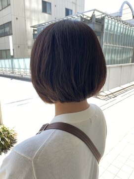 スタジオ アルファプラス 日暮里店(studio α+) ナチュラルボブ×ライトブラウン【スタジオアルファプラス】