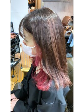 ラフ 難波店(LAFF) #黒髪#ボブルフ#ネビージュ#小顔#ワンレン