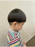 子供ぱっつん男の子