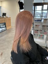 ナンバー(number+)&nbsp;透明感カラー★ダブルカラーブリーチピンクブラウン