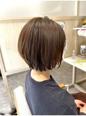 丸みショート×ブラウン20代30代40代【北習志野】